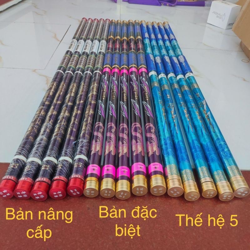 cần câu tay tầm xanh thế hệ thứ 5 hàng loại 1 cần tải cá 1 đến 30kg thoải mãi + tặng 1 ngọn phụ