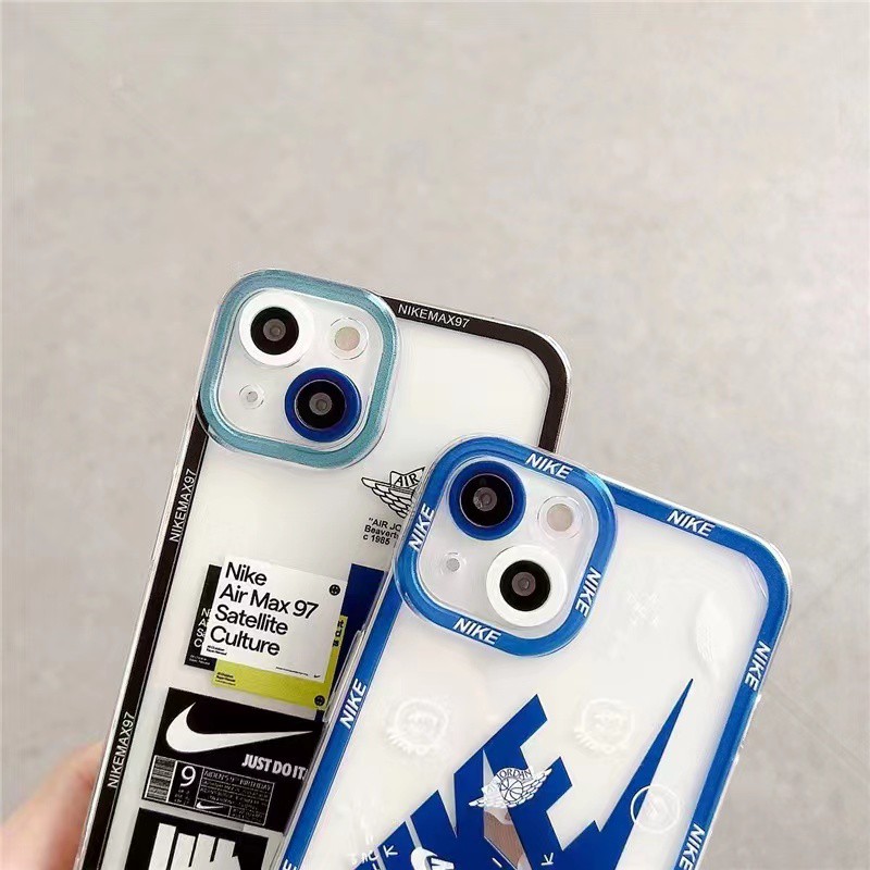 Ốp điện thoại trong suốt in logo thể thao cho IPHONE 13 PRO MAX I13 13PRO 11 PRO MAX I11 IX XS XR XS MAX 7PLUS 8PLUS 7 PLUS 8 PLUS 12PRO 12 PRO MAX