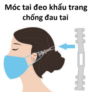 Móc nhựa đeo khẩu trang không bị đau tai