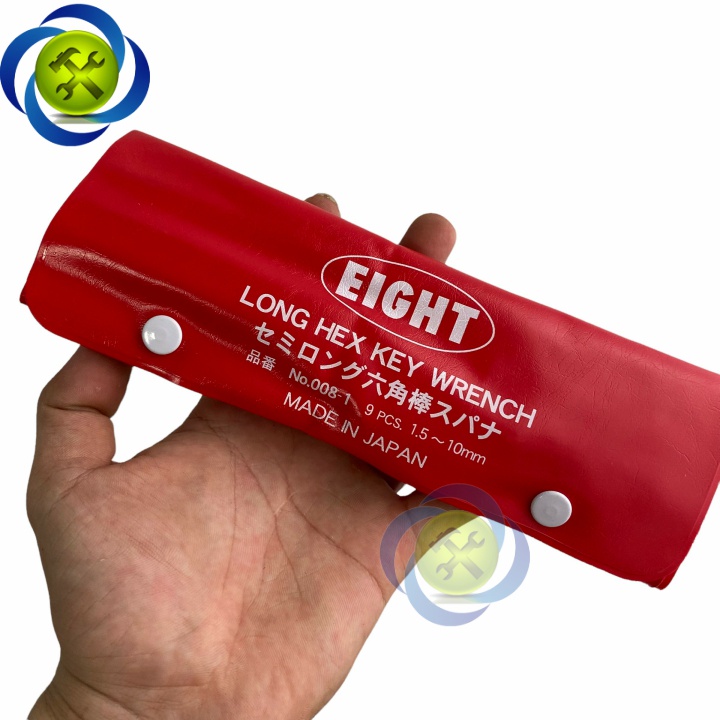 Bộ lục giác đầu bằng Eight 008-01 Nhật Bản 1,5-10mm