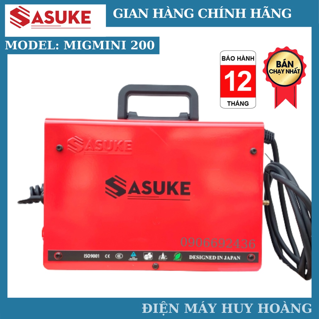 Máy hàn MIG mini 200 Sasuke - Máy hàn mig 3 chức năng tặng cuộn dây hàn MIG 1kg