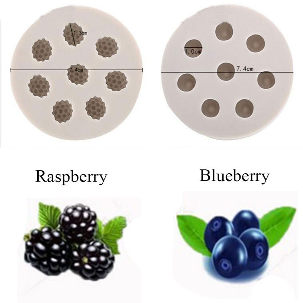 Khuôn Silicon Làm Bánh / Sô Cô La Hình Quả Việt Quất Xinh Xắn