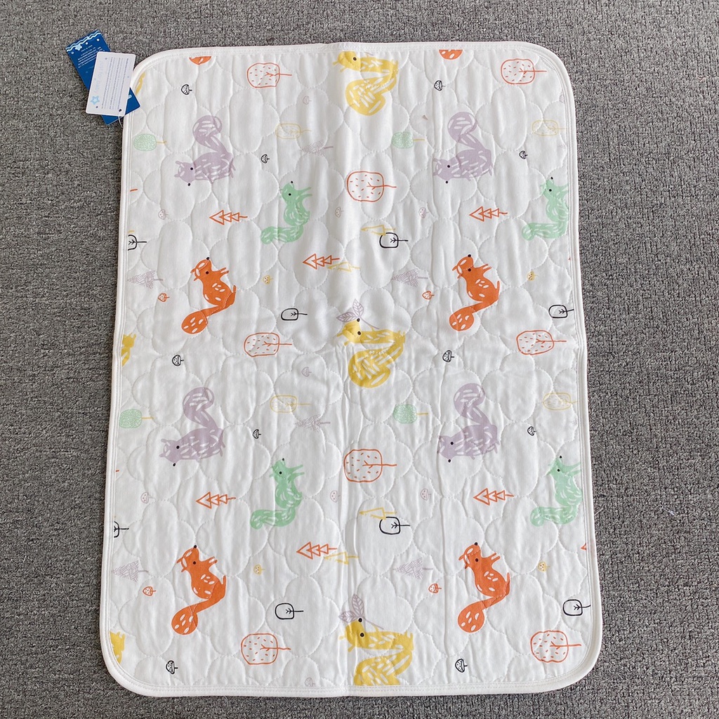 Lót Chống Thấm Muslin Tree 5 Lớp 50x70cm Siêu Mềm Mại Cho Bé | Minizon Kids