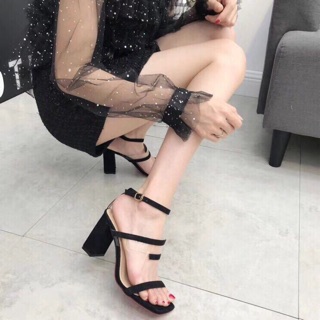 Sandal quai mảnh da lộn hàng qc fullbox
