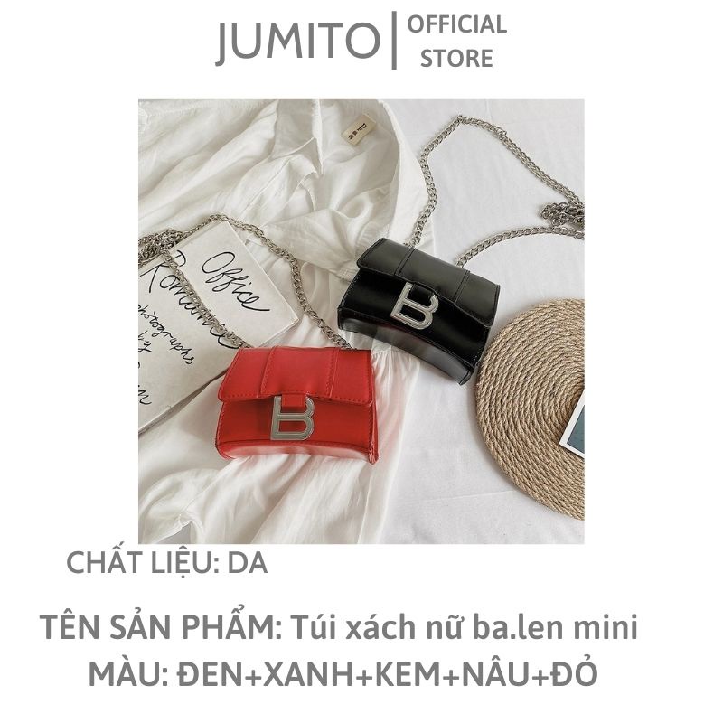 Túi xách nữ ba.len mini đeo chéo da thời trang cao cấp JUMITO SE225