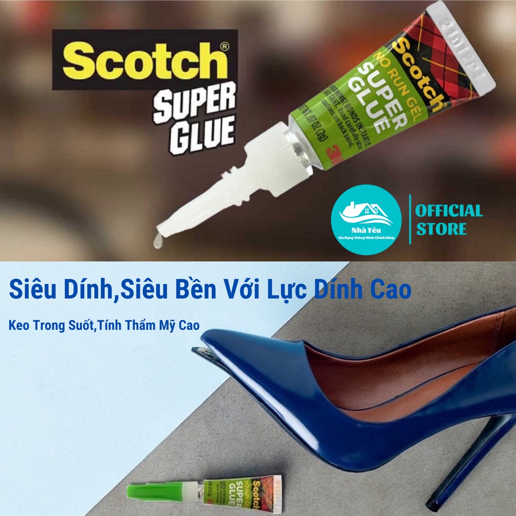Keo Dán Giày Đa Năng 3M Scotch AD113 Siêu Dính,Khô Nhanh Chính Hãng,Keo Dán Gỗ,Nhựa,Cao Su
