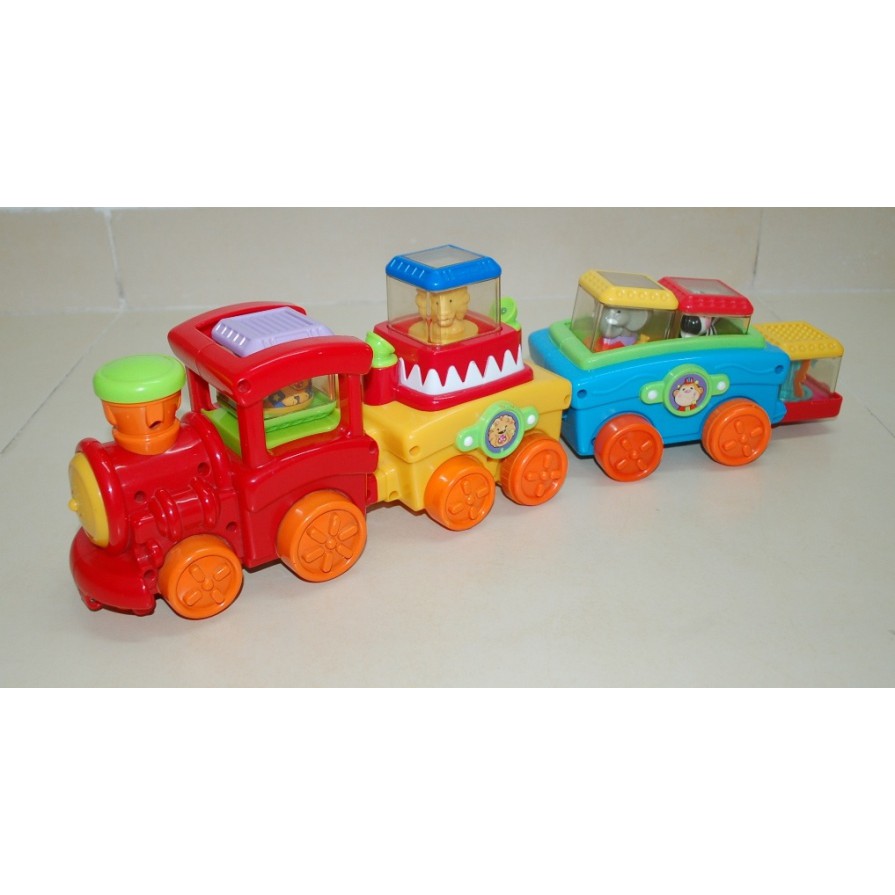 ĐỒ CHƠI THÔNG MINH: Xe lửa chạy nhạc đèn vui nhộn Fisher Price
