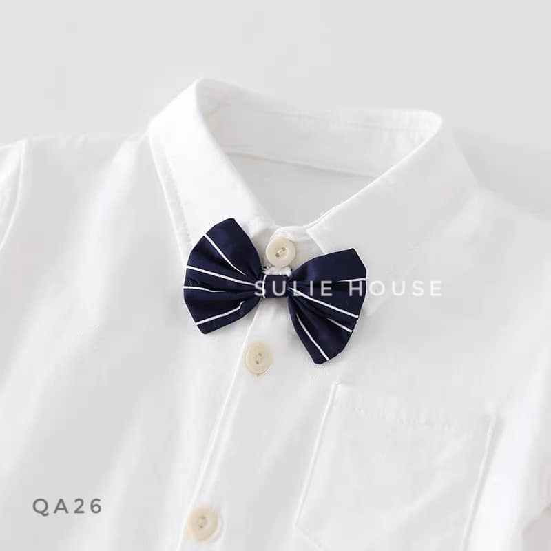 Body trắng kèm nơ cộc tay - QA26