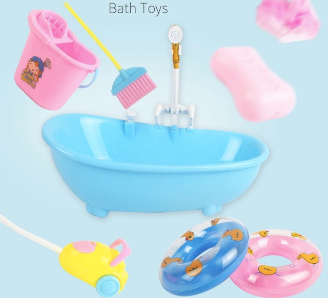 Bộ đồ chơi nhà tắm bồn tắm có thể phun nước