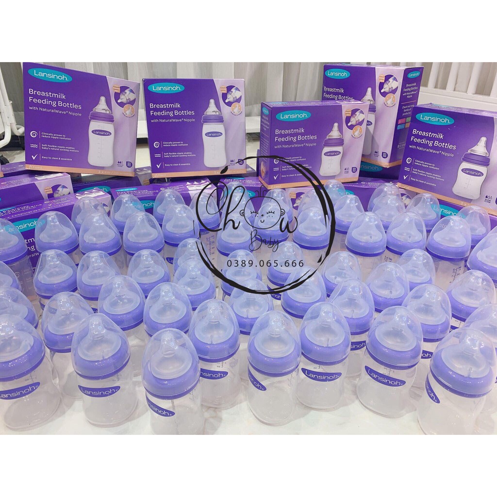 Bình sữa Lansinoh Momma 160ml - 240ml