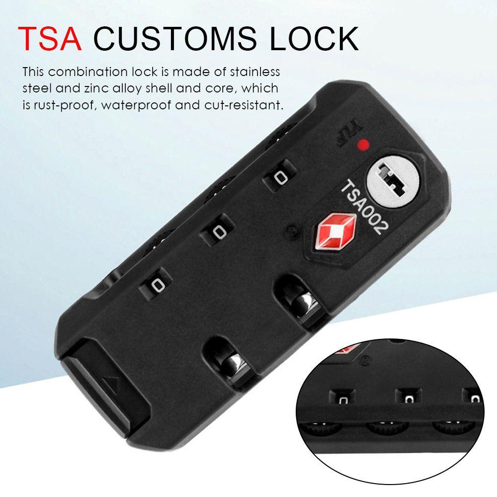 LONTIME Khóa Mã Số An Toàn Di Động Chống Trộm Chống Thời Tiết Tùy Chỉnh TSA