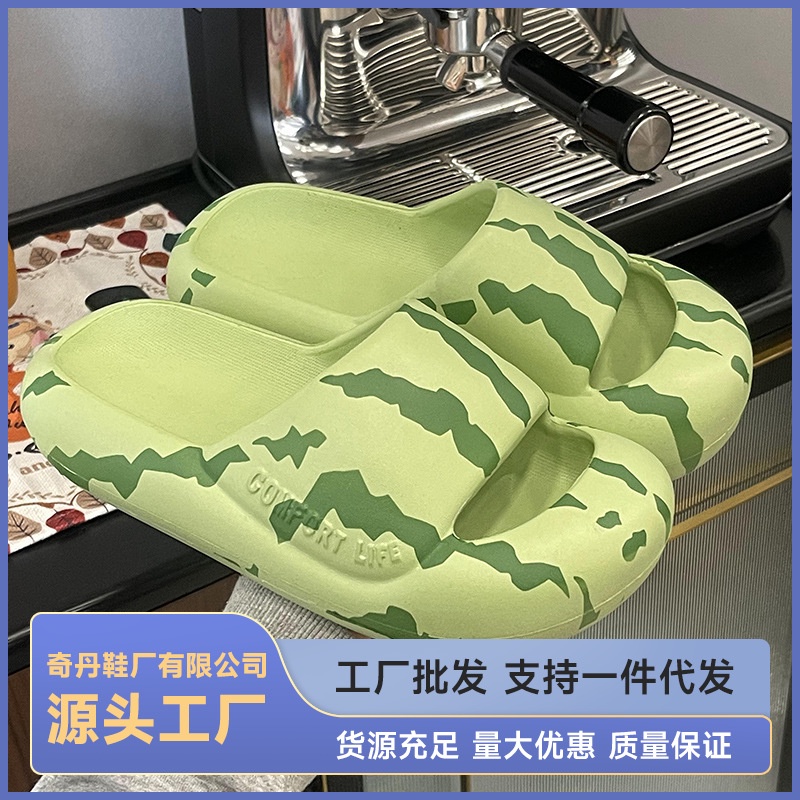 Dép dưa hấu Dép Đi Trong Nhà / Ngoài Trời Chống Va Chạm Họa Tiết Dưa Hấu Thời Trang Mùa Hè RKC176
