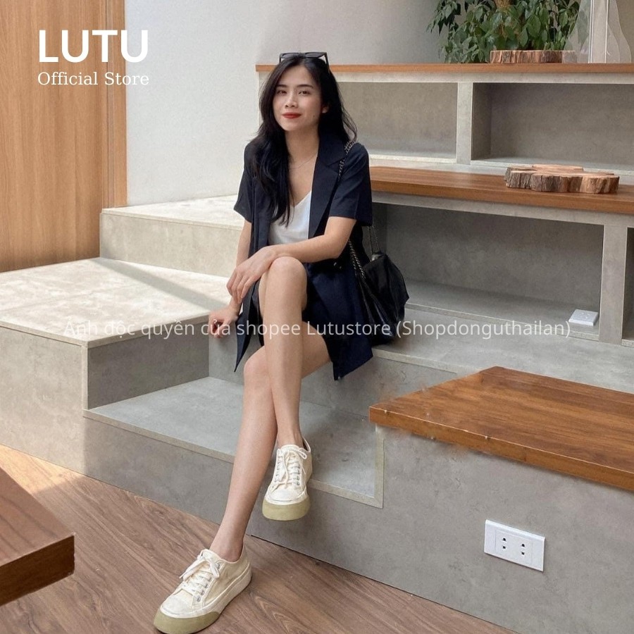 Set áo blazer ngắn tay mix quần short trẻ trung