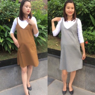 Váy yếm bầu dạ thái