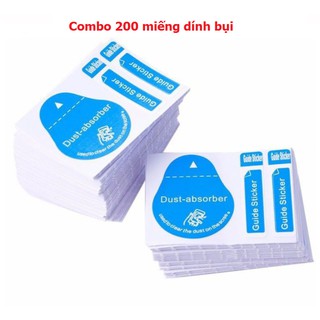 COMBO 200 Miếng dính bụi màn hình điện thoại- Dùng khi dán kính cường lực màn hình điện thoại