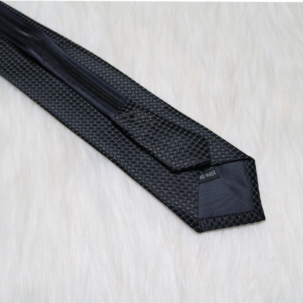 Cà vạt đen KING caravat nam thắt sẵn đơn giản lịch lãm sang trọng bản nhỏ 6cm giá rẻ( C018 )