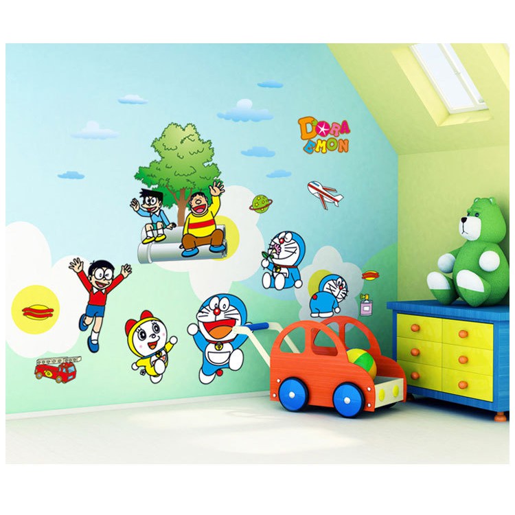 Decal dán tường Doremon 1 - decal doraemon dễ thương