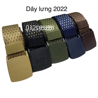 Thắt lưng nam – chất liệu vải dù đầu khóa nhựa trơn – trẻ trung năng động