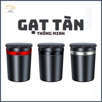 Gạt tàn thuốc lá thông minh, để trên xe oto, dễ dàng vệ sinh,hàng thiết kế, đèn led phát sáng