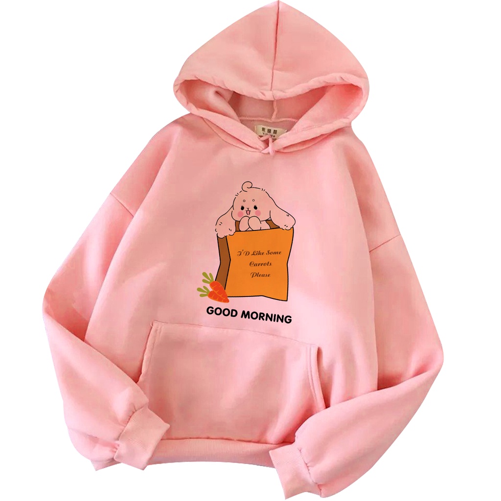 Áo Hoodie Goodmorning Thỏ Cà Rốt BIGOMALL