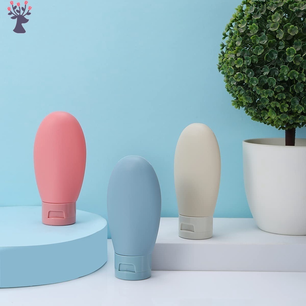 Bộ 3 Chai Silicone Chiết Dầu Gội / Sữa Tắm / Sữa Tắm / Sữa Dưỡng Tiện Dụng Cho Du Lịch