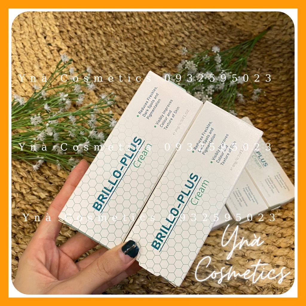 Brillo Plus - Brillo Cream - Kem Dưỡng Trắng Da Brillo Plus 20gr- Hỗ trợ Mờ Nám, Tàn Nhang, Mờ Thâm
