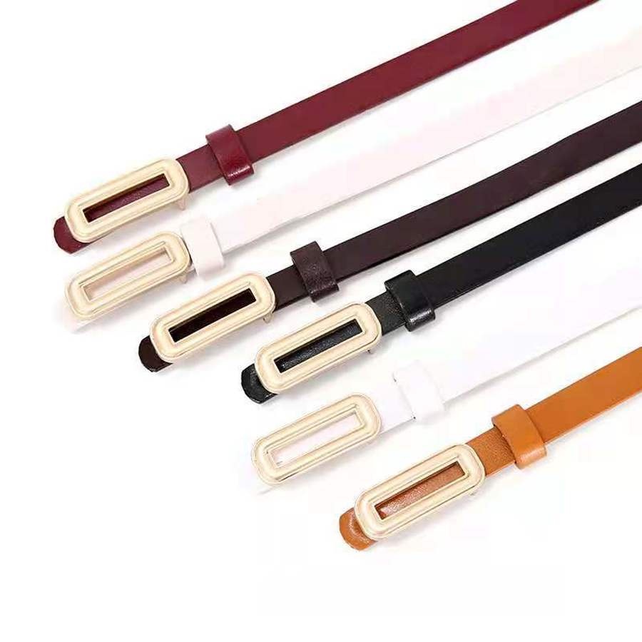 Thắt lưng da bản nhỏ phong cách cổ điển thanh lịch thời trang dành cho nữ
