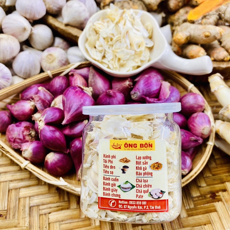 Hành Tím Lát Sấy Nguyên Chất 100% - Gia Vị ÔNG BỐN
