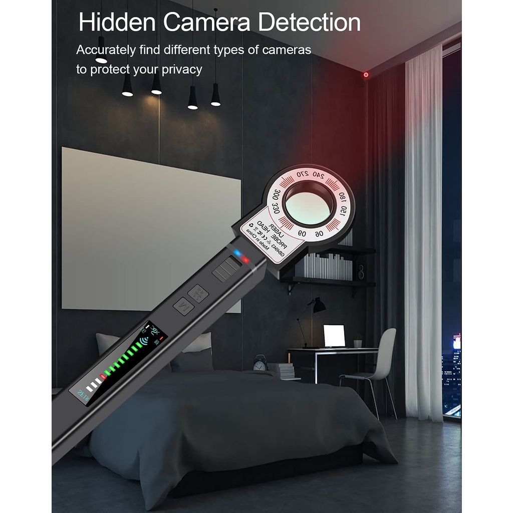 Máy Dò Phát Hiện Theo Dõi Camera, GPS, ghi âm, Định Vị Detector SF18