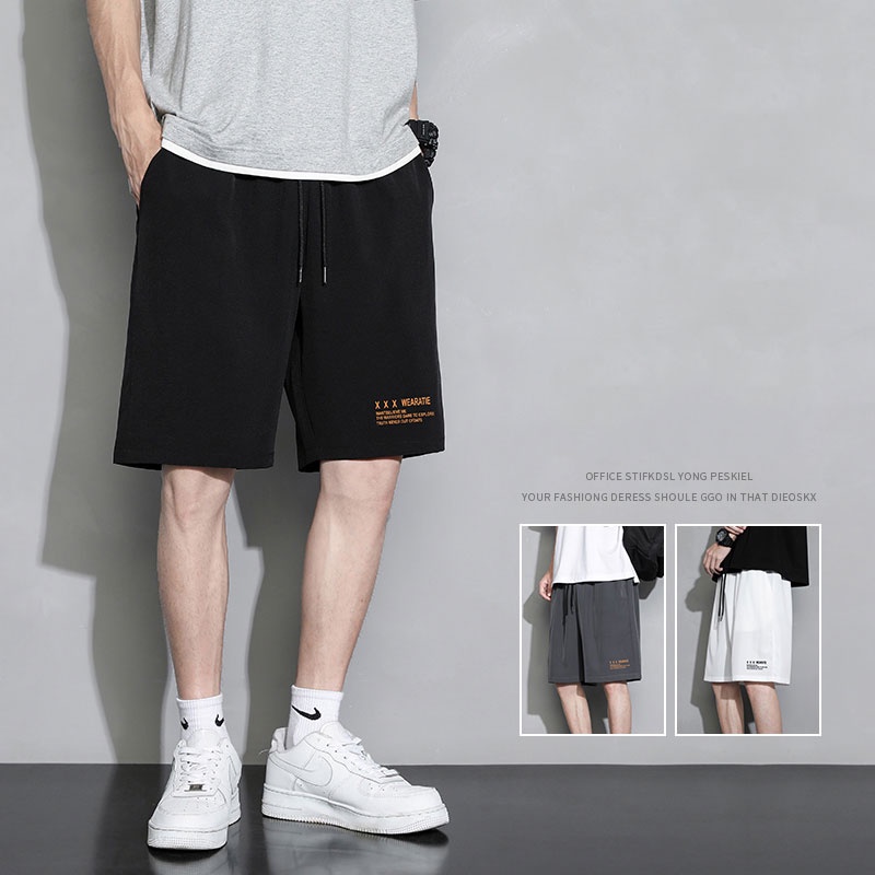 Quần Short Thể Thao Dây Rút Ống Rộng Thời Trang Mùa Hè Dành Cho Nam