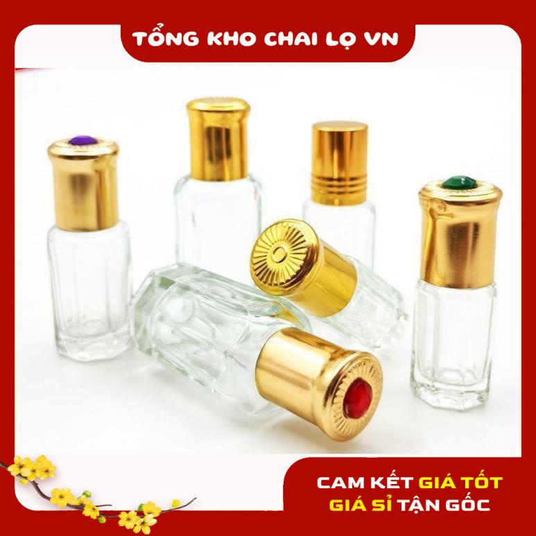 Lọ Chiết Nước Hoa ❤ SIÊU RẺ ❤ [3ml,6ml] Vỏ Lọ chiết nước hoa Dubai bi lăn Ruby, phụ kiện du lịch