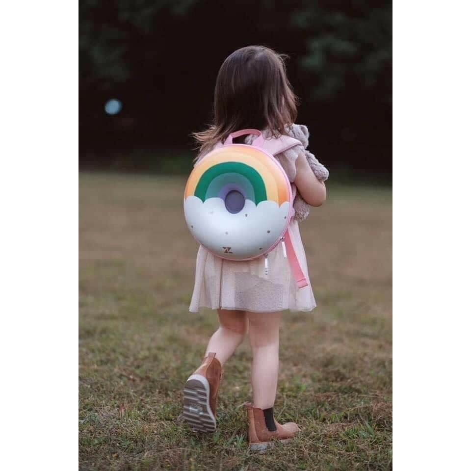 Balo đeo vai hình bánh donut cho trẻ nhỏ Ba Lô Hình Bánh Donut Màu Cầu Vồng Cho Trẻ Mẫu Giáo
