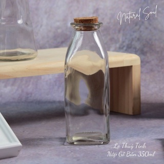 Chai Lọ Thuỷ Tinh Nắp Bần 350ml - Natural Soul Shop