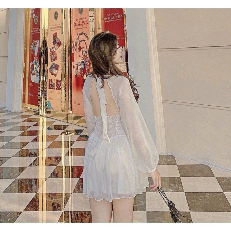 💥ĐẦM THIẾT KẾ TAY PHỒNG TƠ KIẾNG CỰC XINH💥