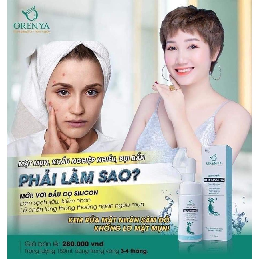 Kem Rửa Mặt Nhân Sâm Đỏ Hàn Quốc Red Ginseng – 150ml_ Sửa rửa mặt cho nam nữ