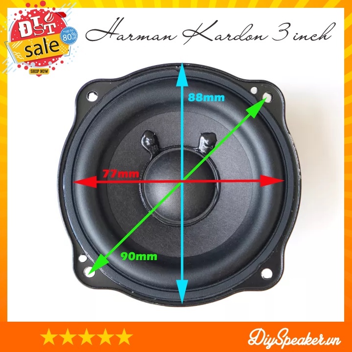 Loa Mid Bass Harman Kardon 3inch 4ohm 30w