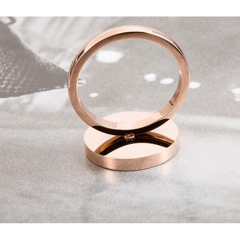 Nhẫn Hình Tròn Đen Ti Tan Cao Cấp TT 0750