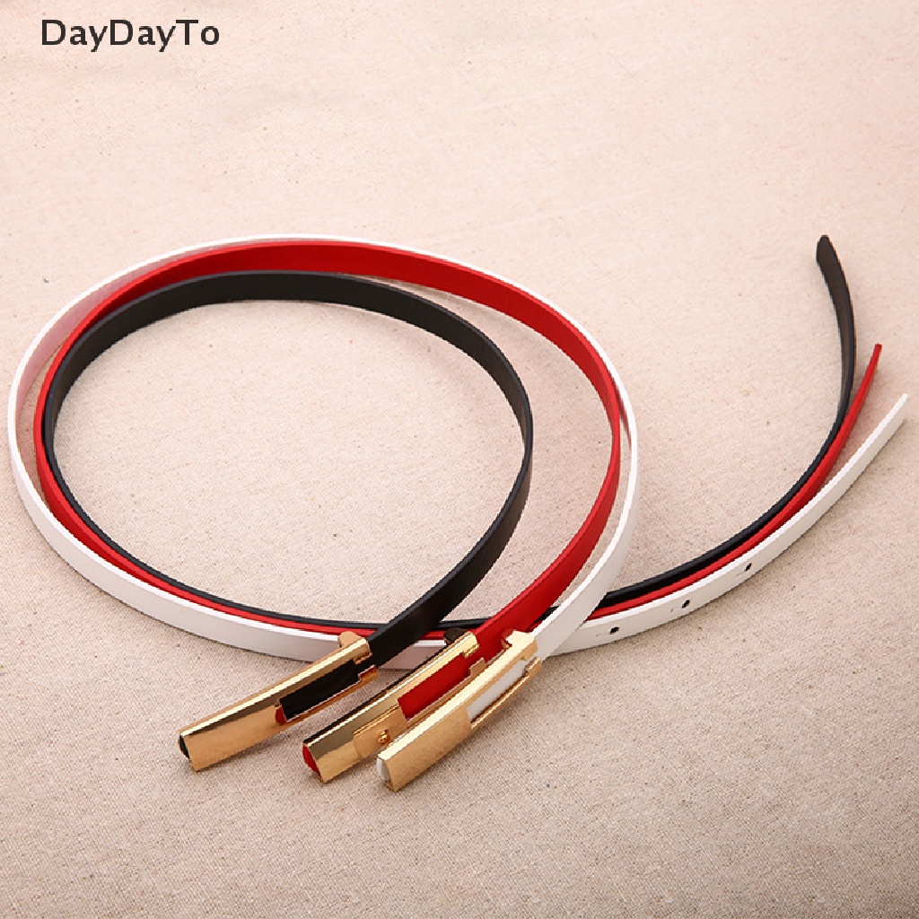 Thắt Lưng Mỏng Khóa Kim Loại Kiểu Cổ Điển Cho Nữ