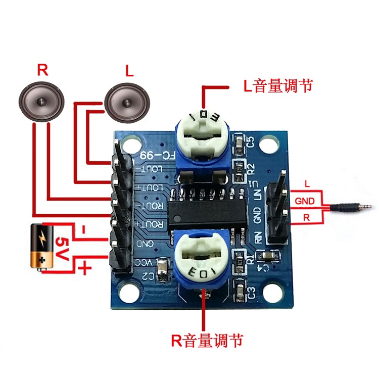 Bảng Mạch Khuếch Đại Âm Thanh Kỹ Thuật Số Pam8406