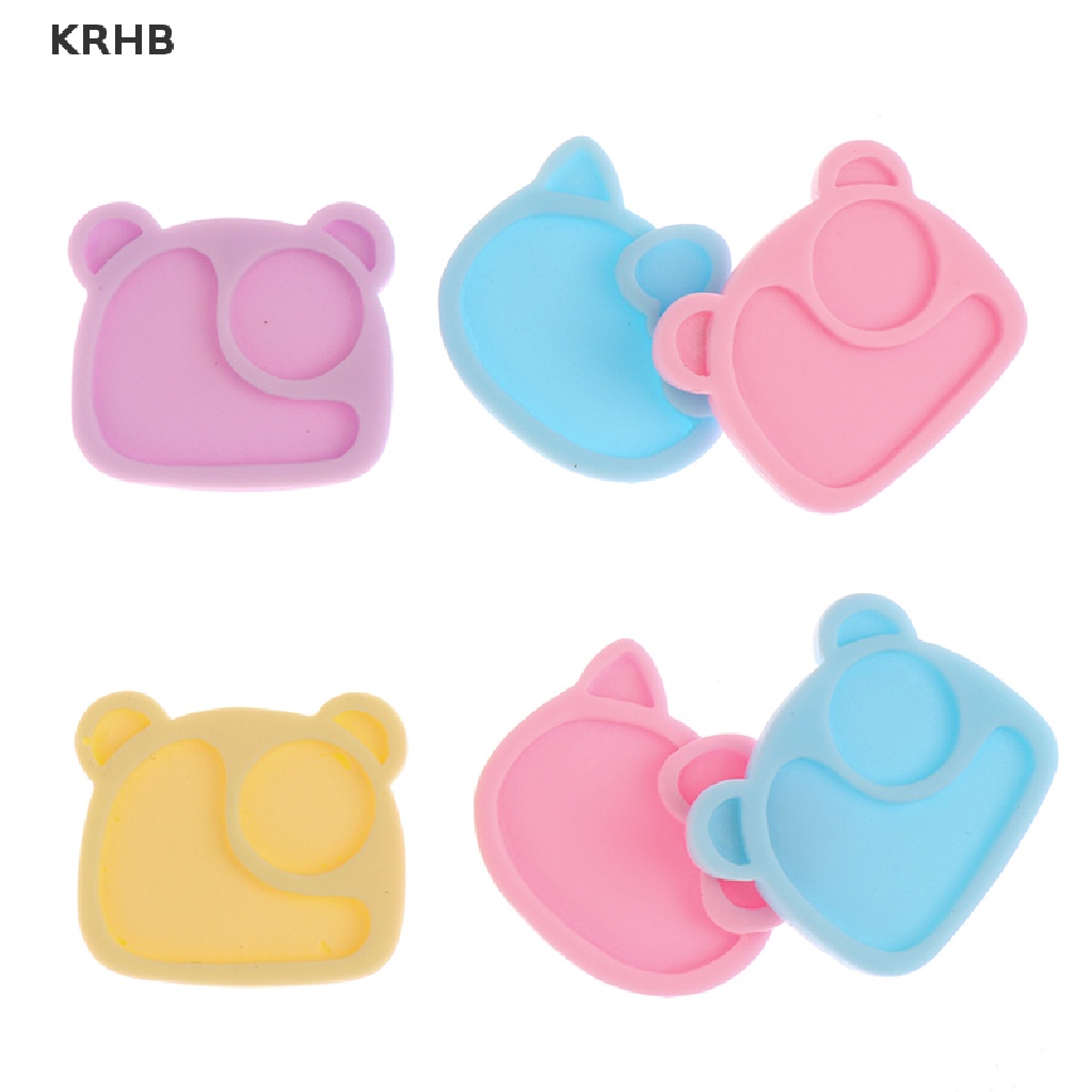 Set 4 Đĩa Đồ Chơi Mini Tỷ Lệ 1 / 12 Dùng Để Trang Trí Nhà Búp Bê Mới