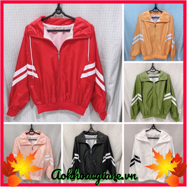 Áo khoác dù ngoại 2 lớp tay cánh dơi (không nón) video trực tiêp