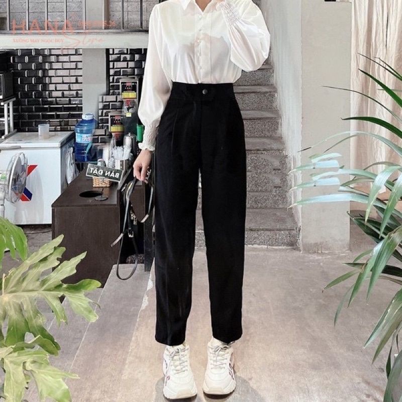 Quần Baggy Công Sở, Quần Học Sinh cạp cao Thoitrangmoon