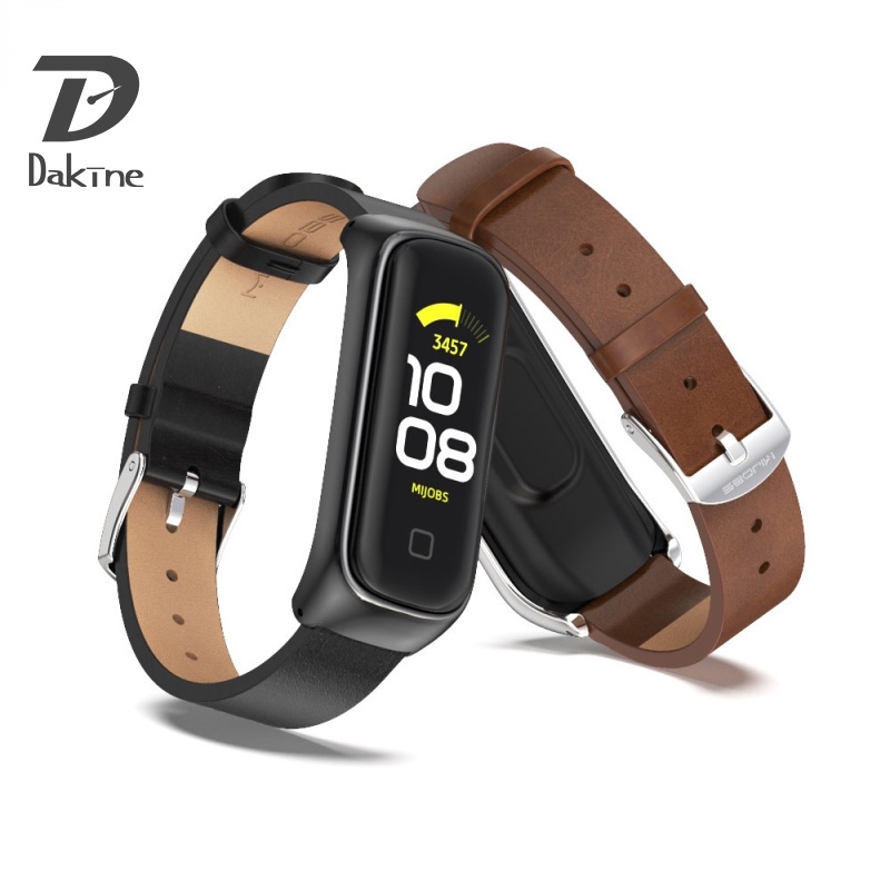 Dây đeo đồng hồ bằng da/silicon dành cho đồng hồ thể thao Samsung Galaxy Fit 2
