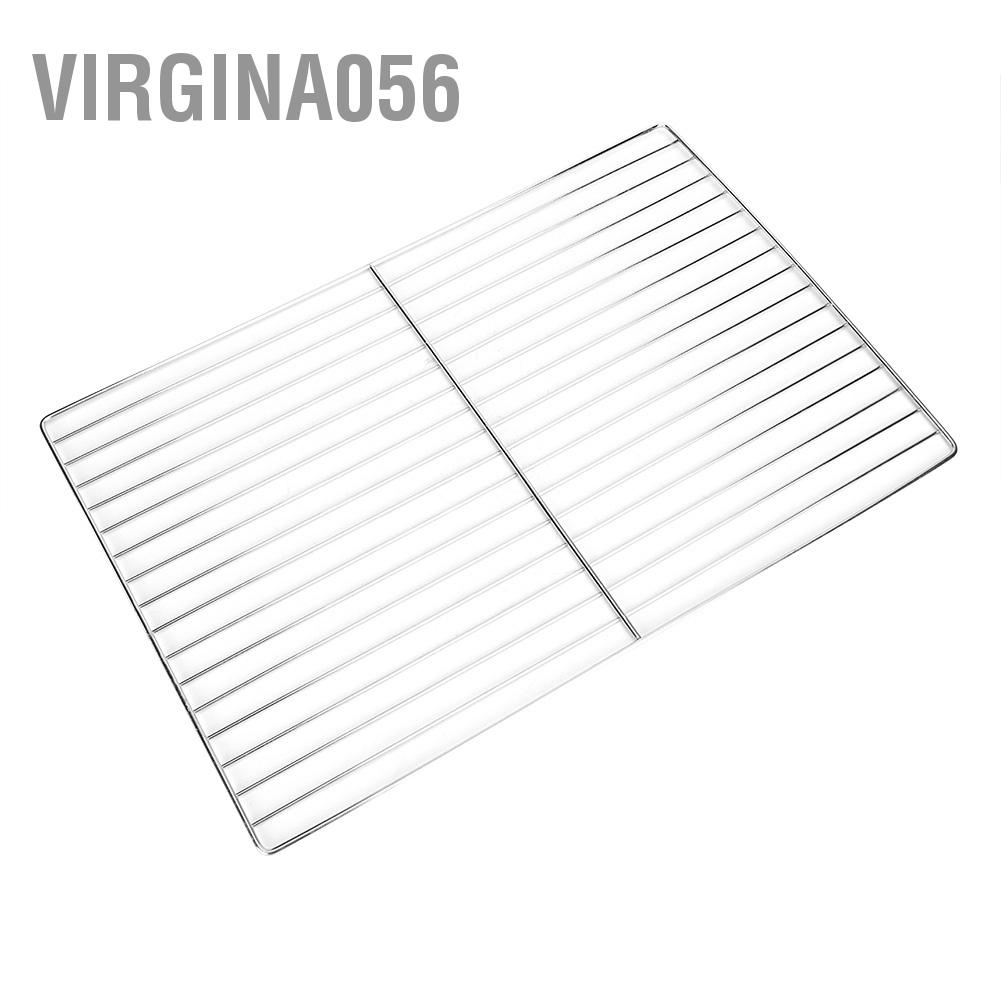 Virgina056 Stainless Steel Non Stick BBQ Rack Barbecue Mesh Grill Net for Large Oven