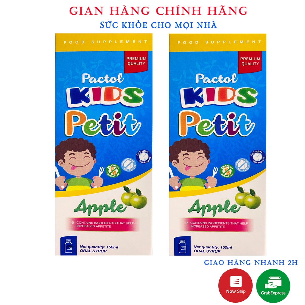 Pactol Kids Petit.Siro Bổ Sung Giúp Bé Ăn Ngon,Tiêu Hóa Tốt,Hấp Thụ Dinh Dưỡng