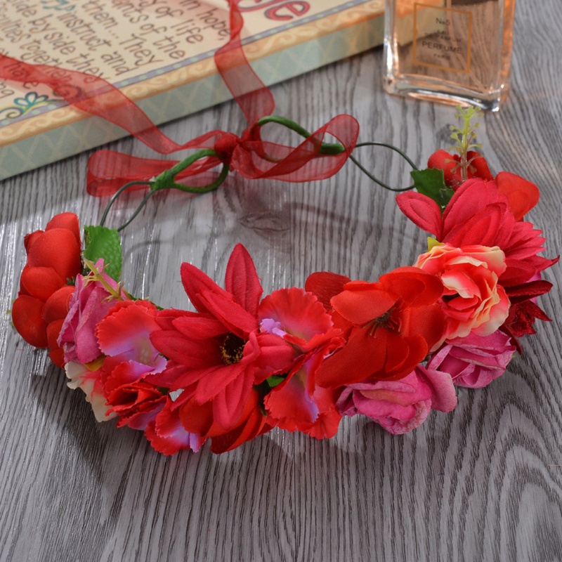 Vòng Hoa Đội Đầu Kiểu Boho Cho Nữ