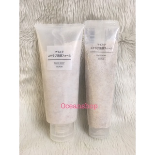 Sữa rửa mặt Muji Face Soap Scrub (Bill mua tại MUJI Nhật ảnh bên cạnh)