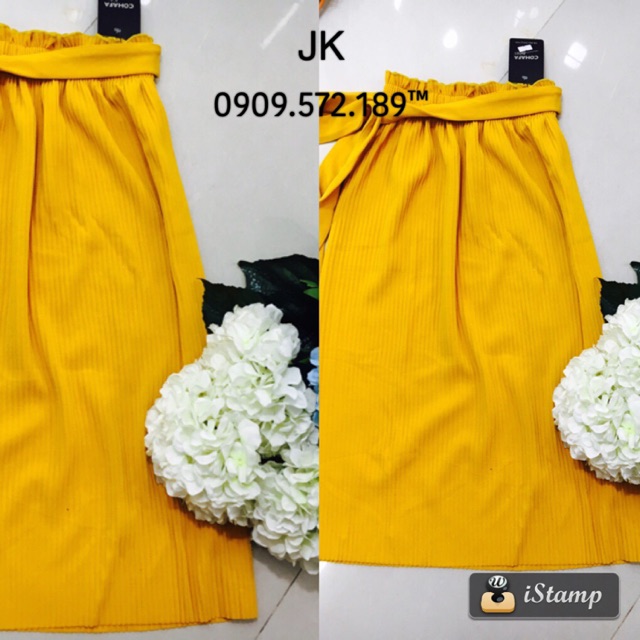 Chân váy xếp ly đủ màu