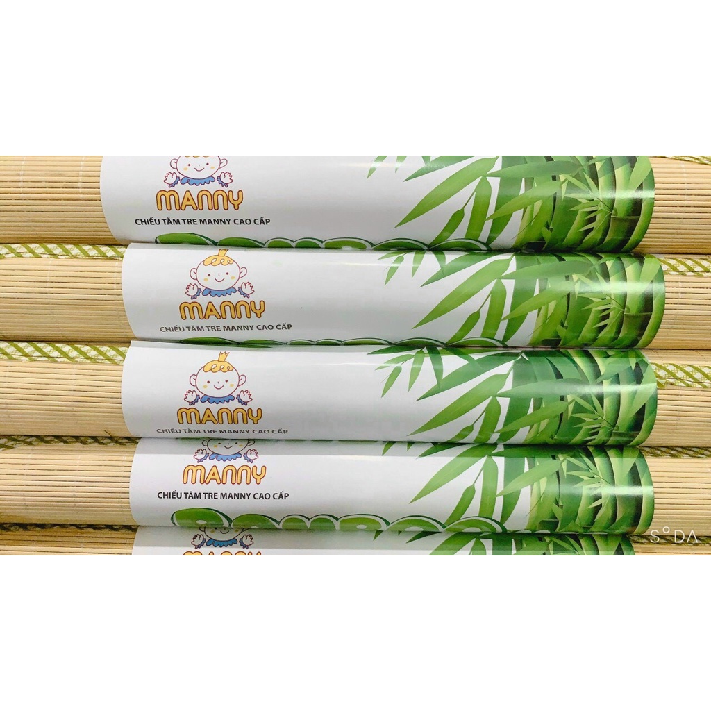 Chiếu Trúc sợi tre Bamboo Manny chống hăm lưng cho bé 60x110cm