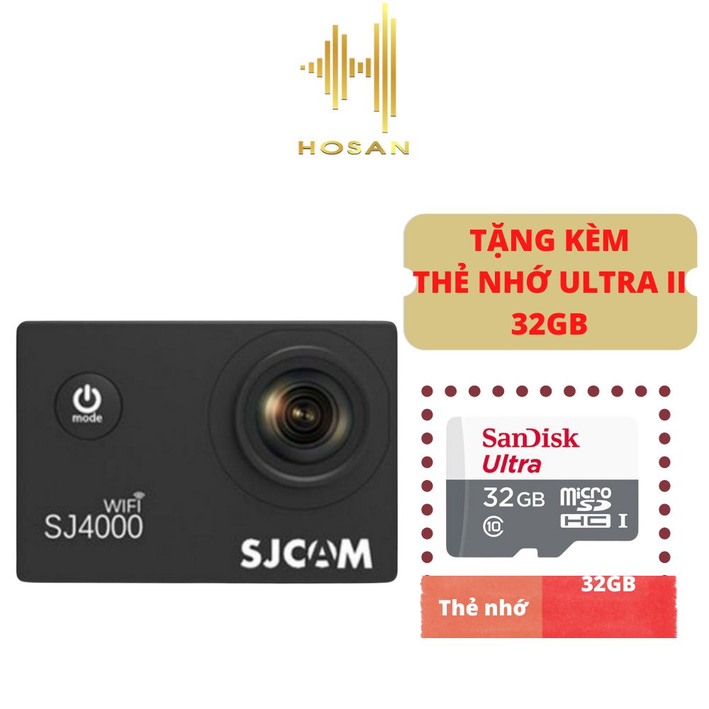 Camera hành trình HOSAN SJ4000 Wifi - Máy quay hành động phiên bản mới dung lượng pin cao 90 phút